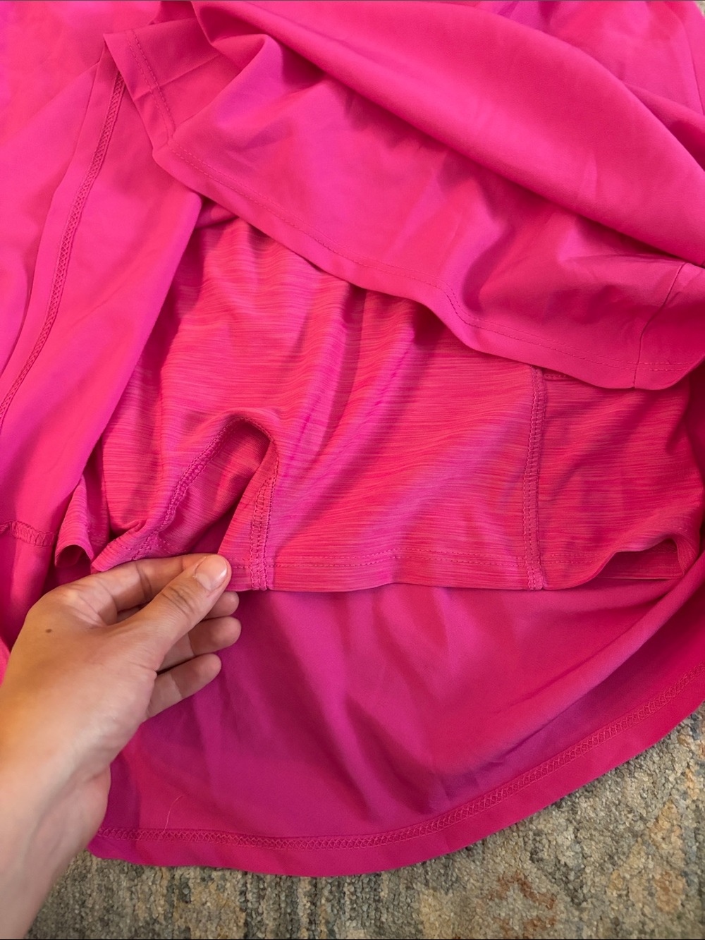 Fuchsia Slip Dress with Strappy Back - Picture 4 of 4